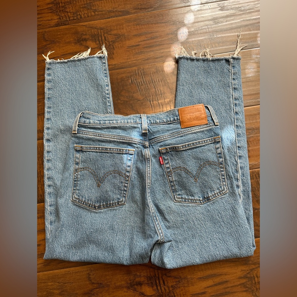 Levi's Wedgie Straight Blue Jeans